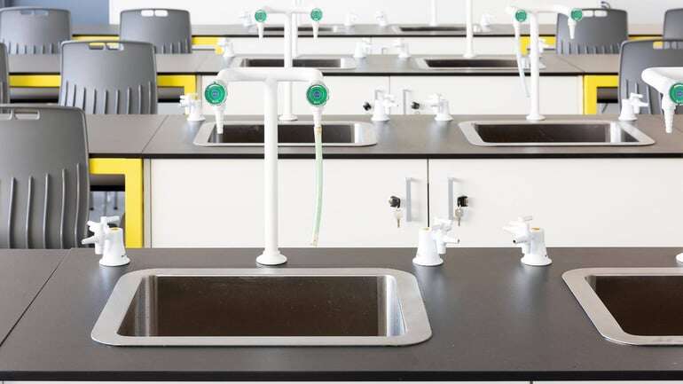 a school science lab