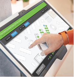 Condeco desk booking kiosk
