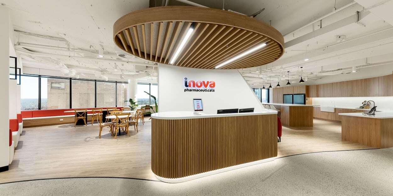 Office concierge joinery design