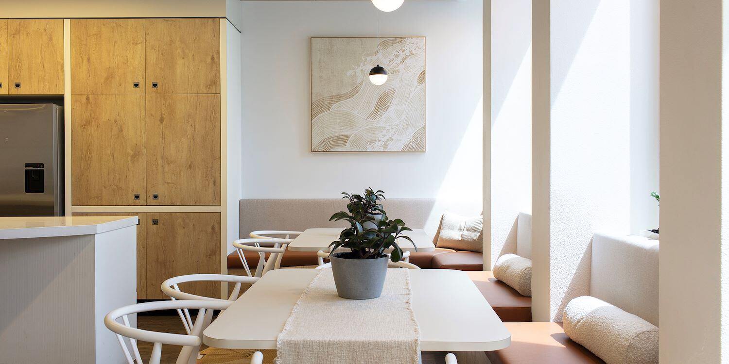 an office with resimercial interior design in Brisbane