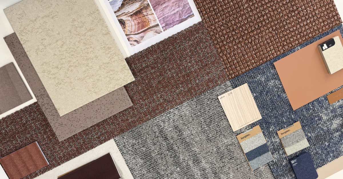 Concept Design showing material palette