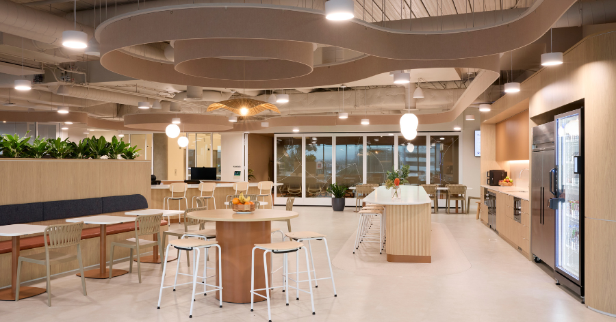 Coastal Illawara inspired kitchen and breakout space for IRT