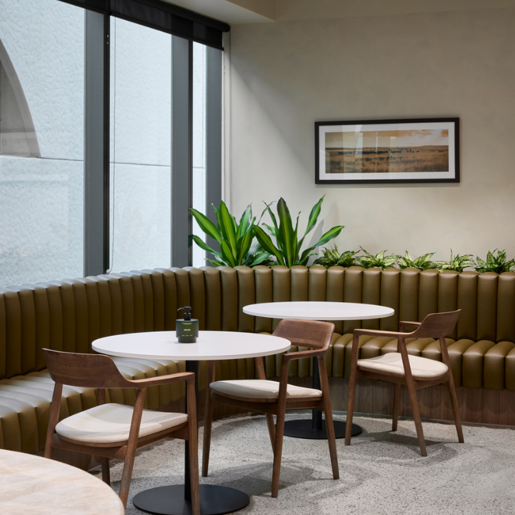 Bespoke design breakout space for Harmony Agriculture and Food Co.