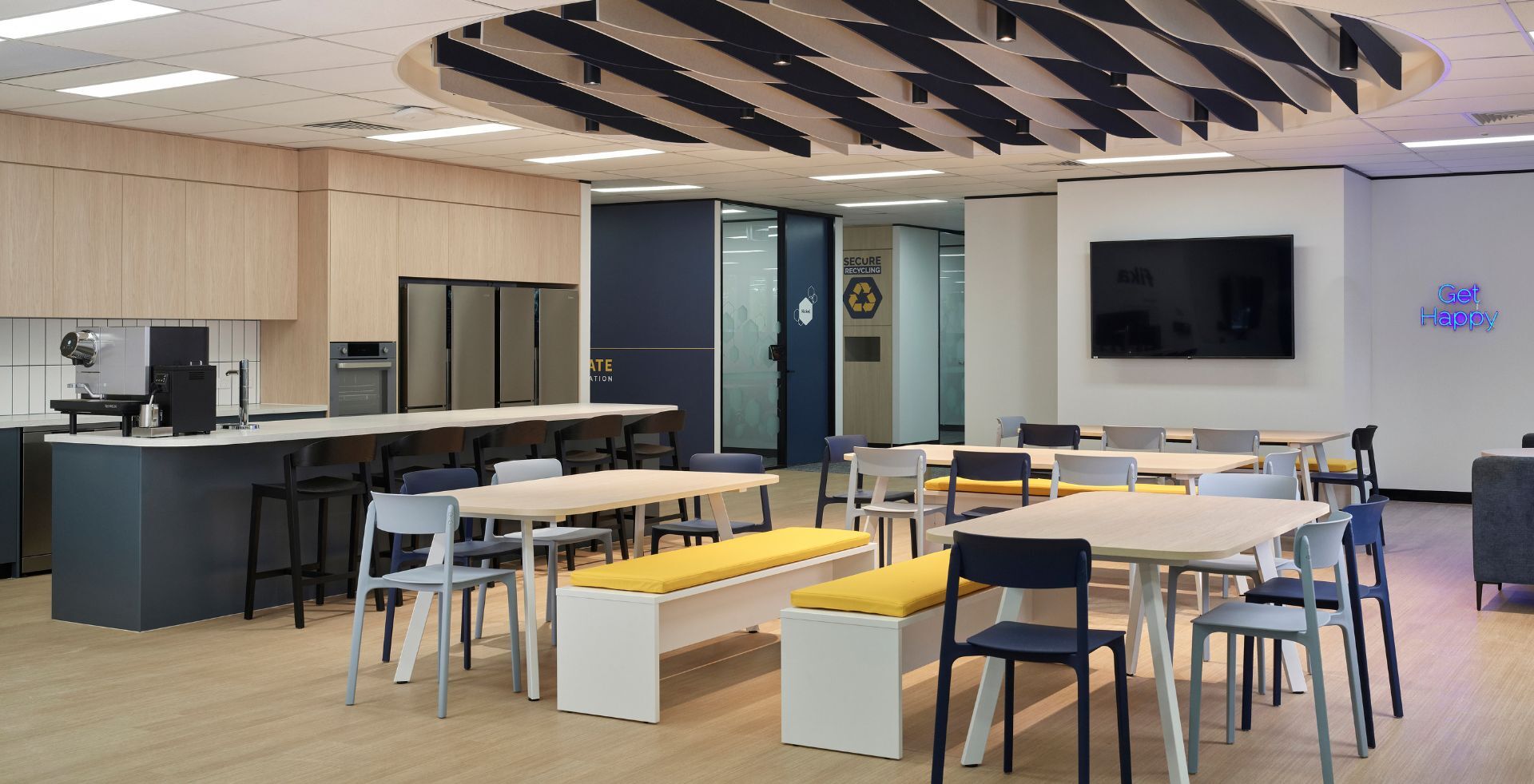 kitchen communal space in office fitout