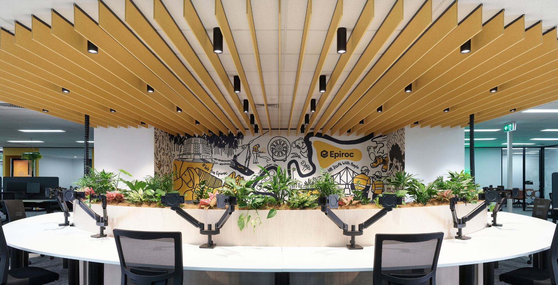 office workstation modern workplace