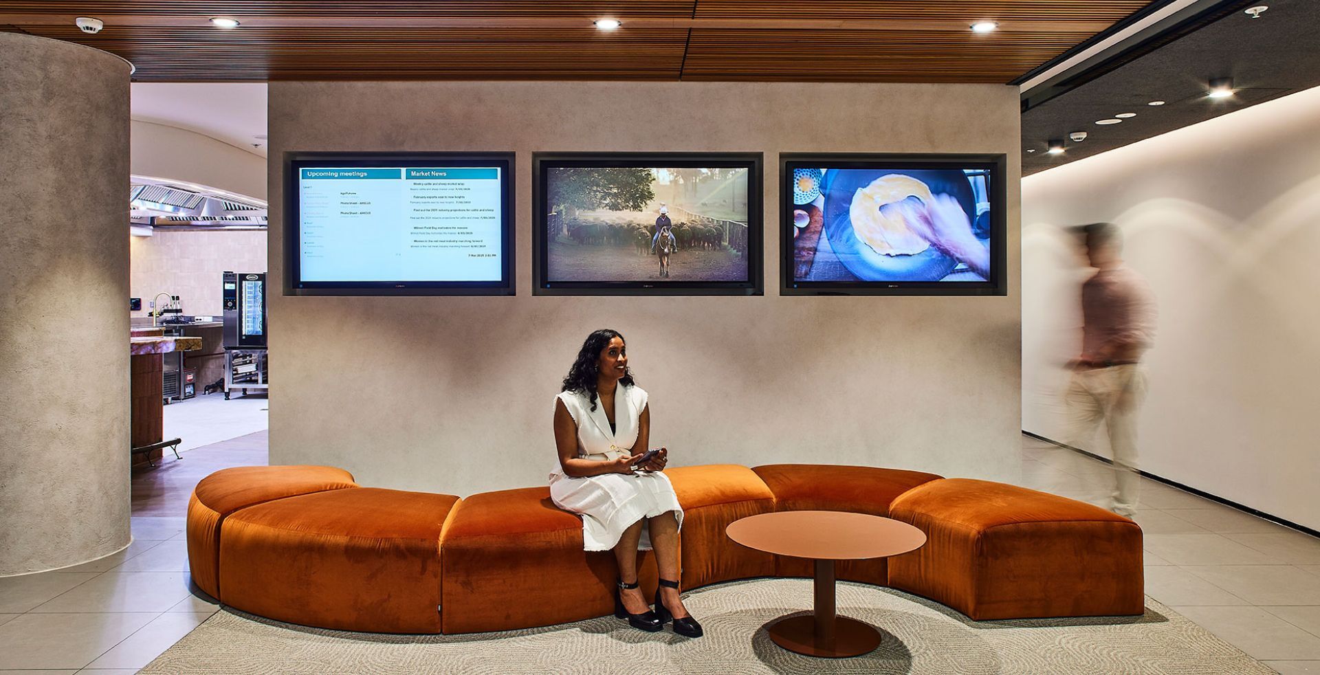 breakout zone with screens