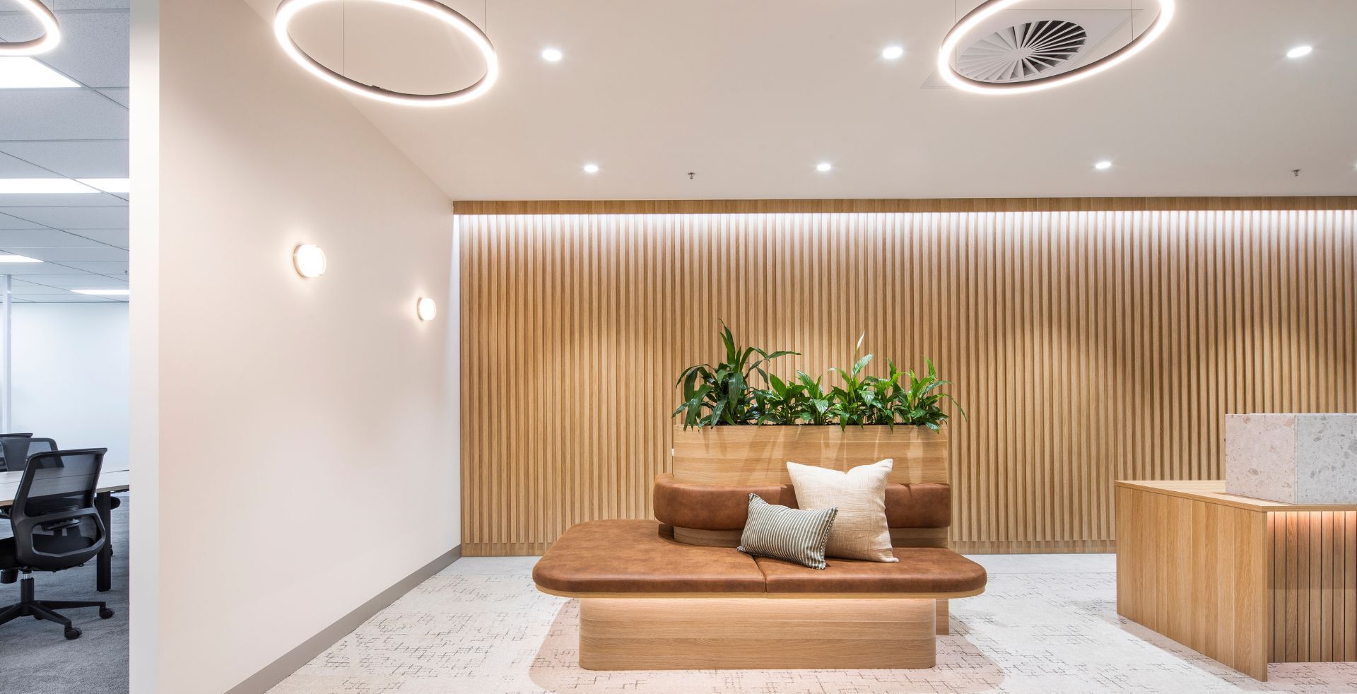 speculative suite seating area