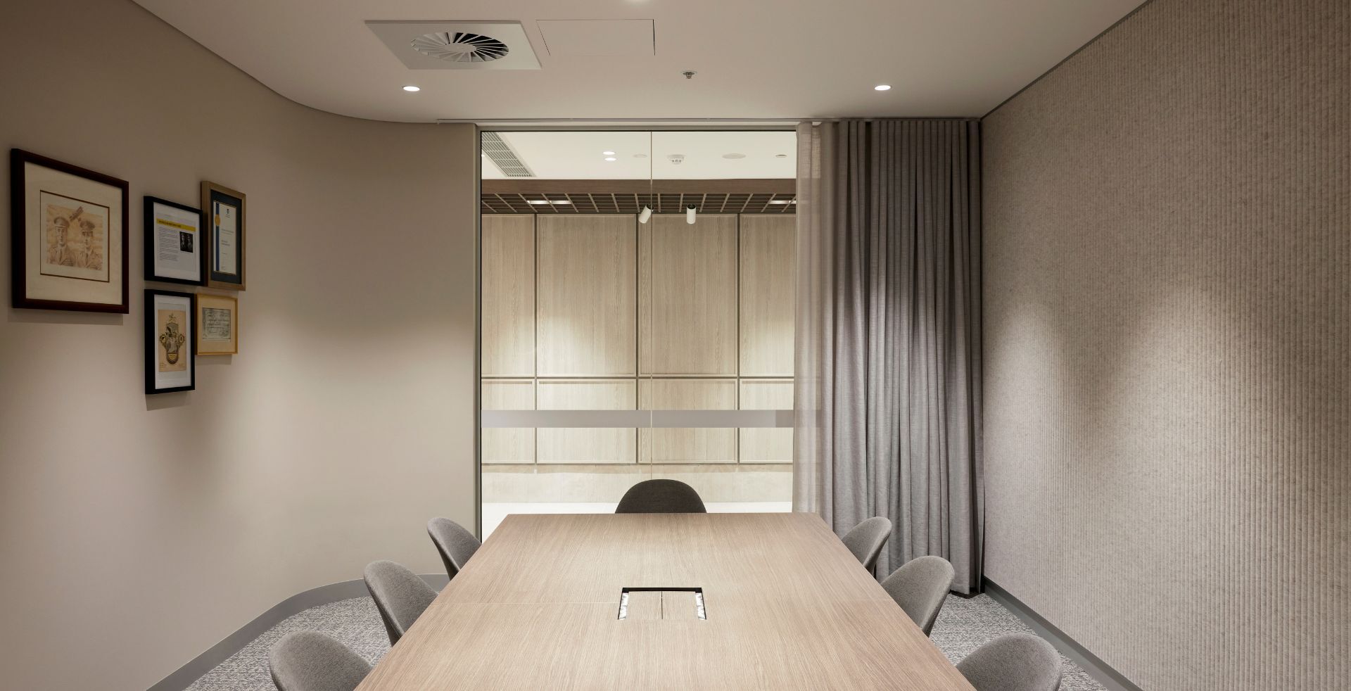 Elegant boardroom interior design