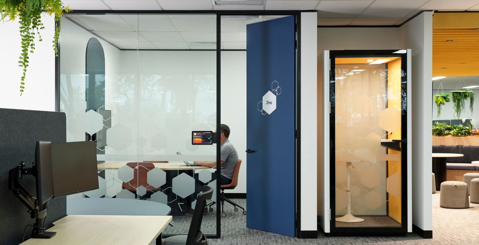meeting room booth in office