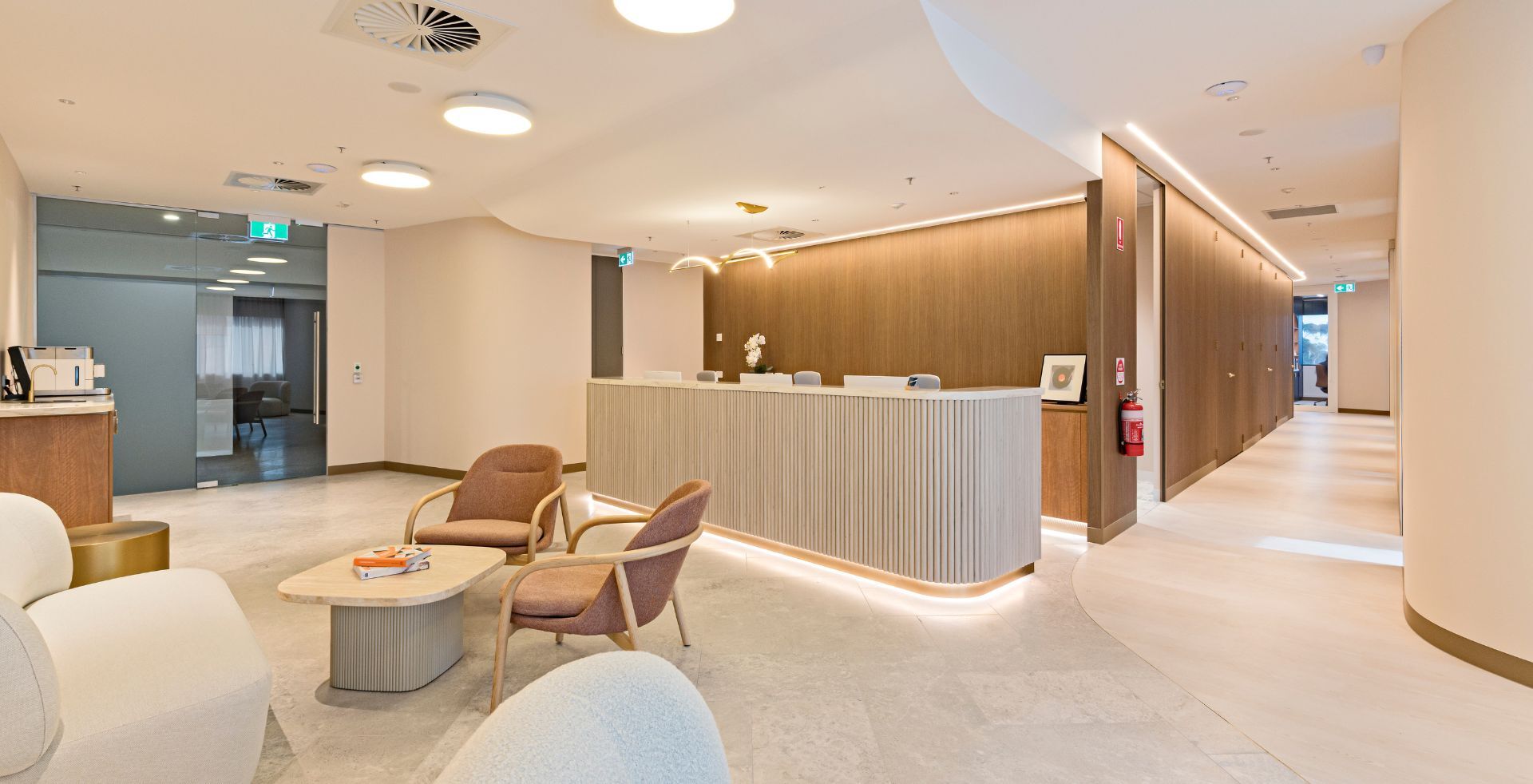 reception space of medical clinic practice