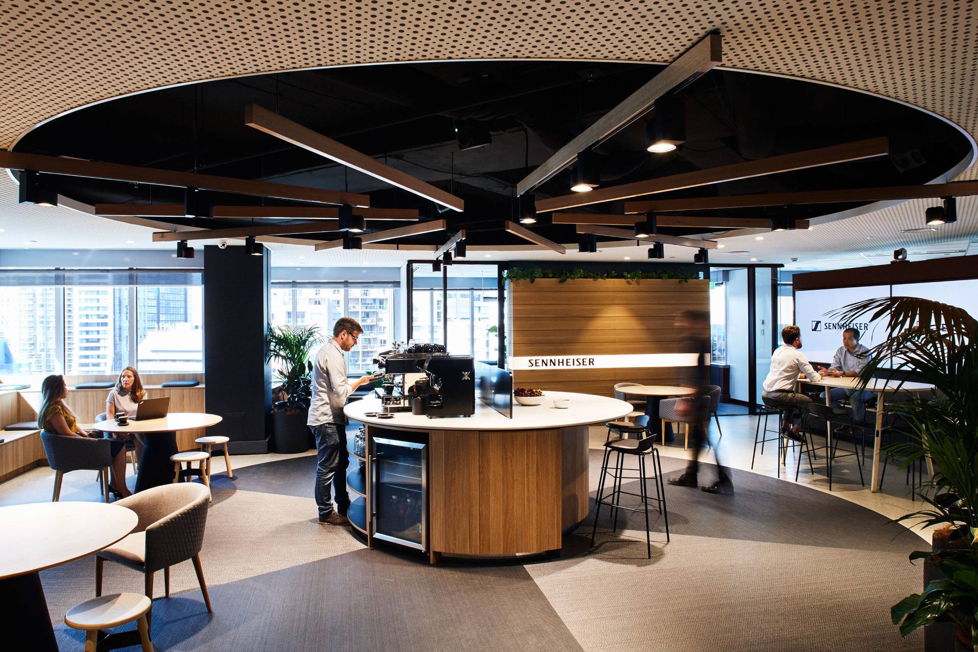 Sennheiser office fitout interior detail