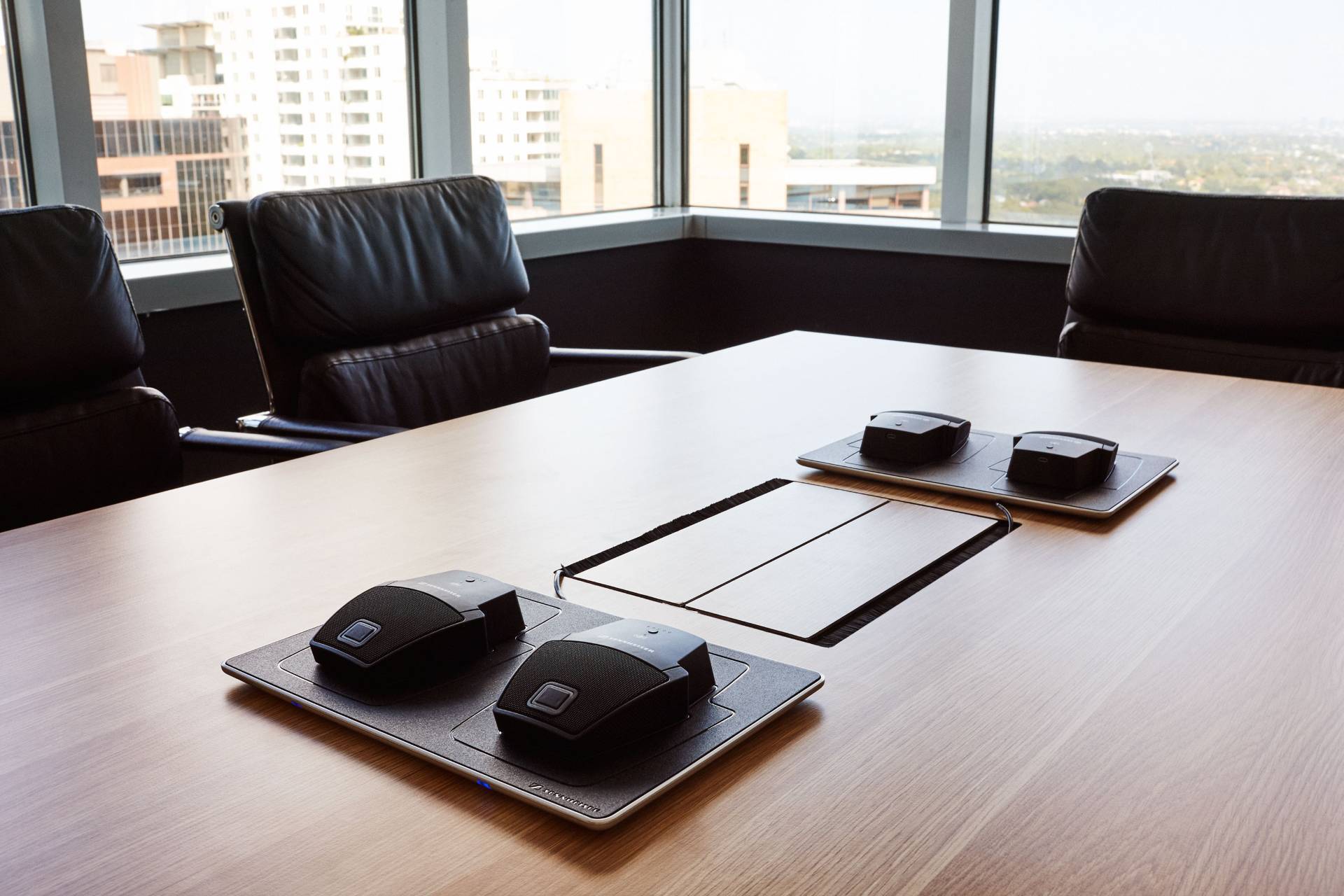 Sennheiser office fitout boardroom detail