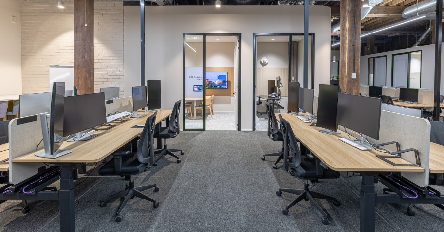 Open workspace for Domain fitout in Sydney