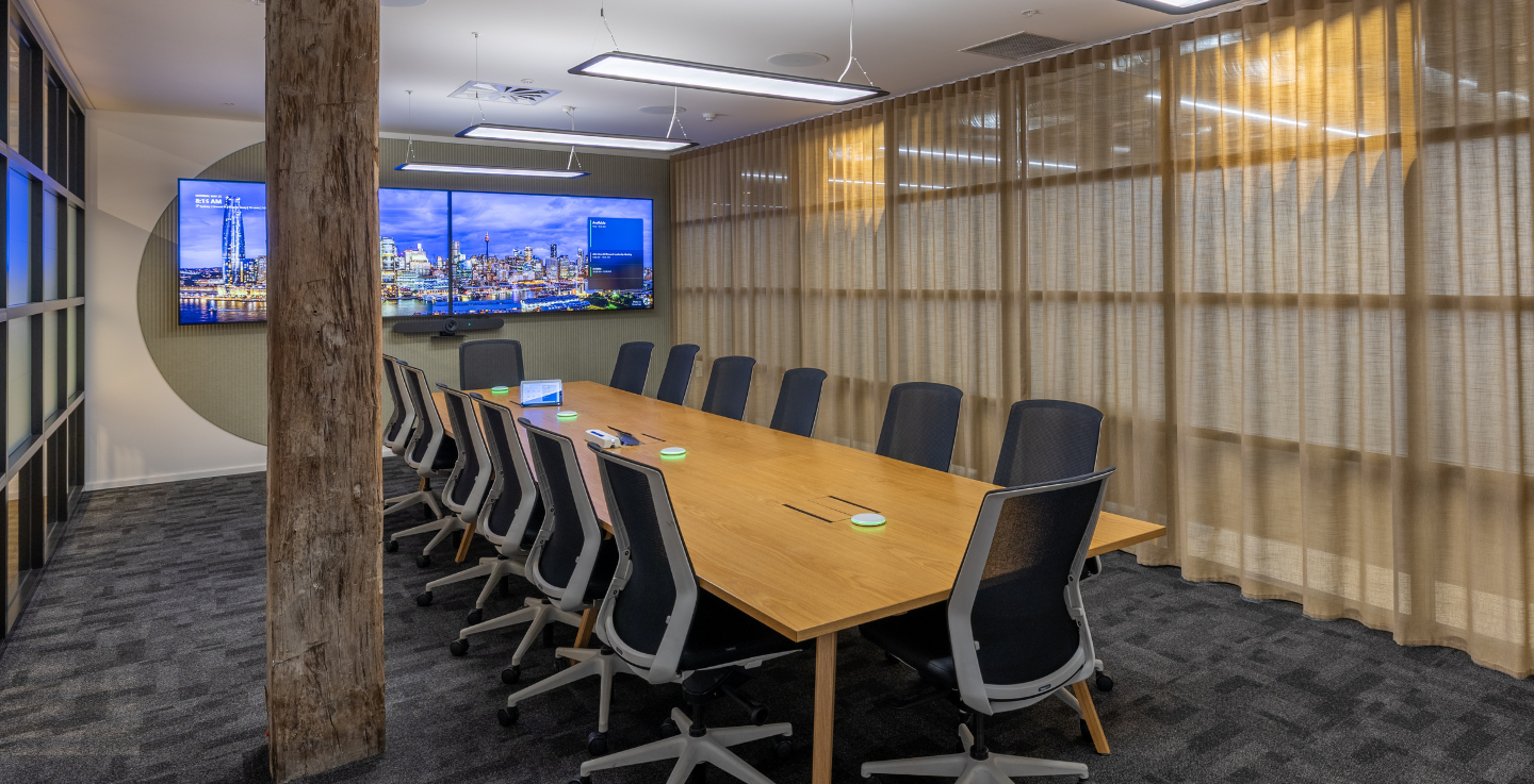 Domain office fitout built by Amicus in Sydney