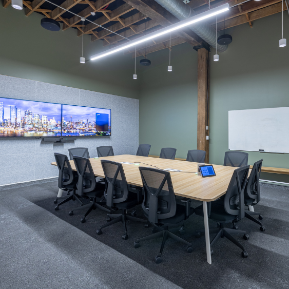 Collaborative meeting room for Domain fitout in Sydney