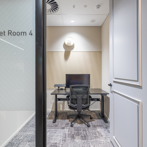 Contemporary quiet room for Domain fitout in Sydney