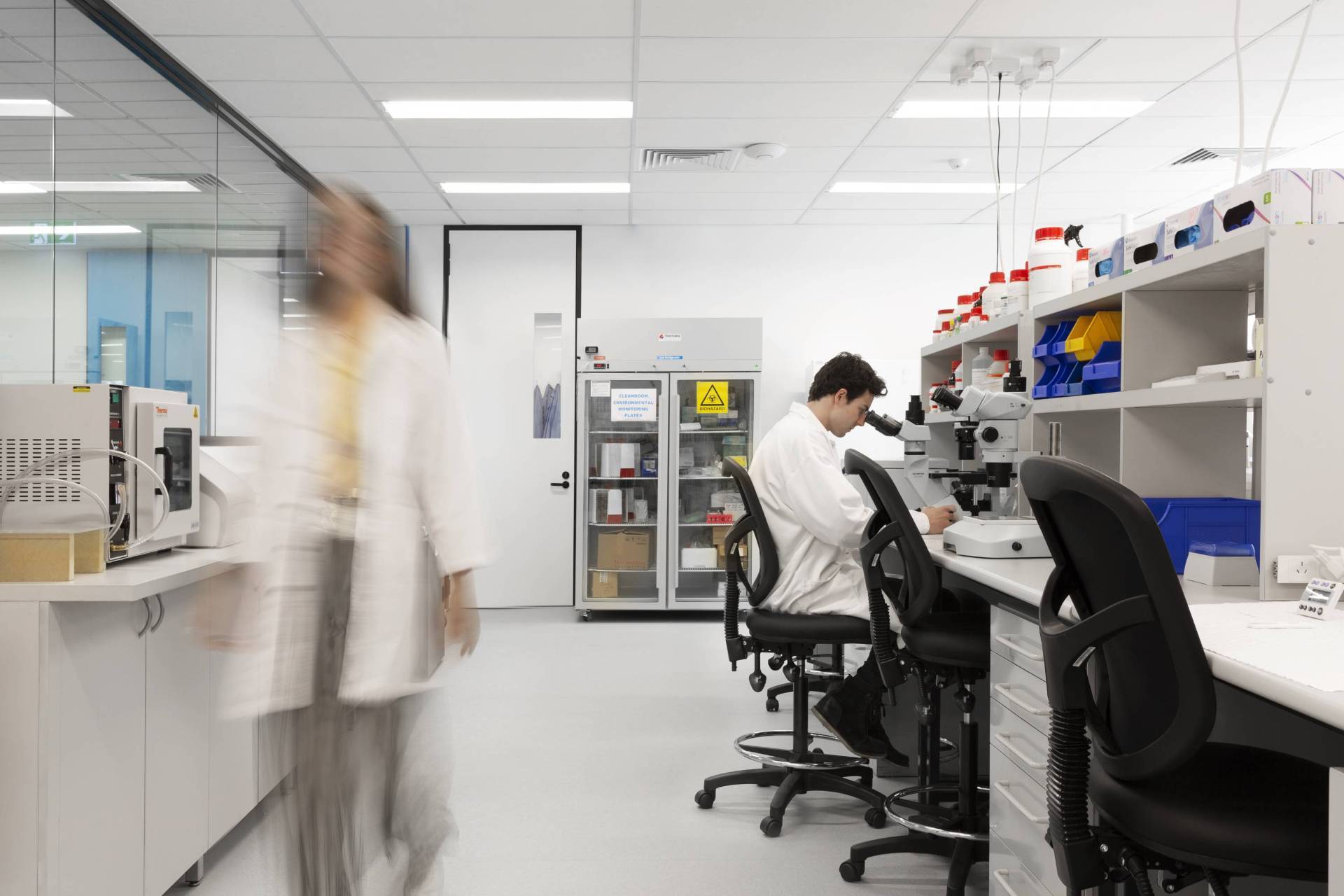 life sciences lab in operation