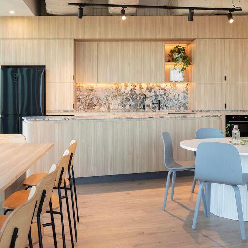 modern office kitchen