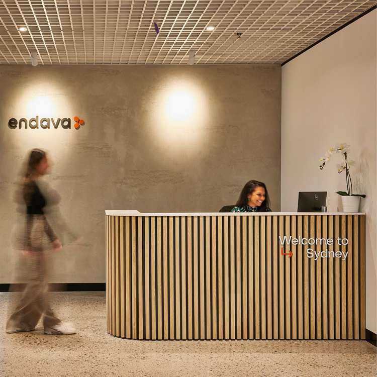 endava office reception design