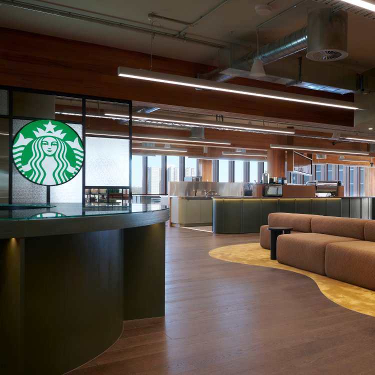 interior design of new Starbucks office in melbourne