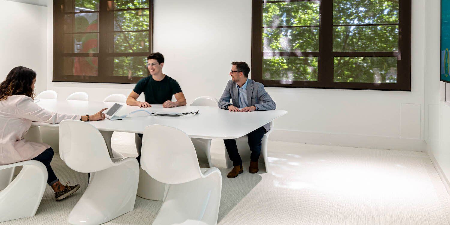 An office meeting room designed with ESG