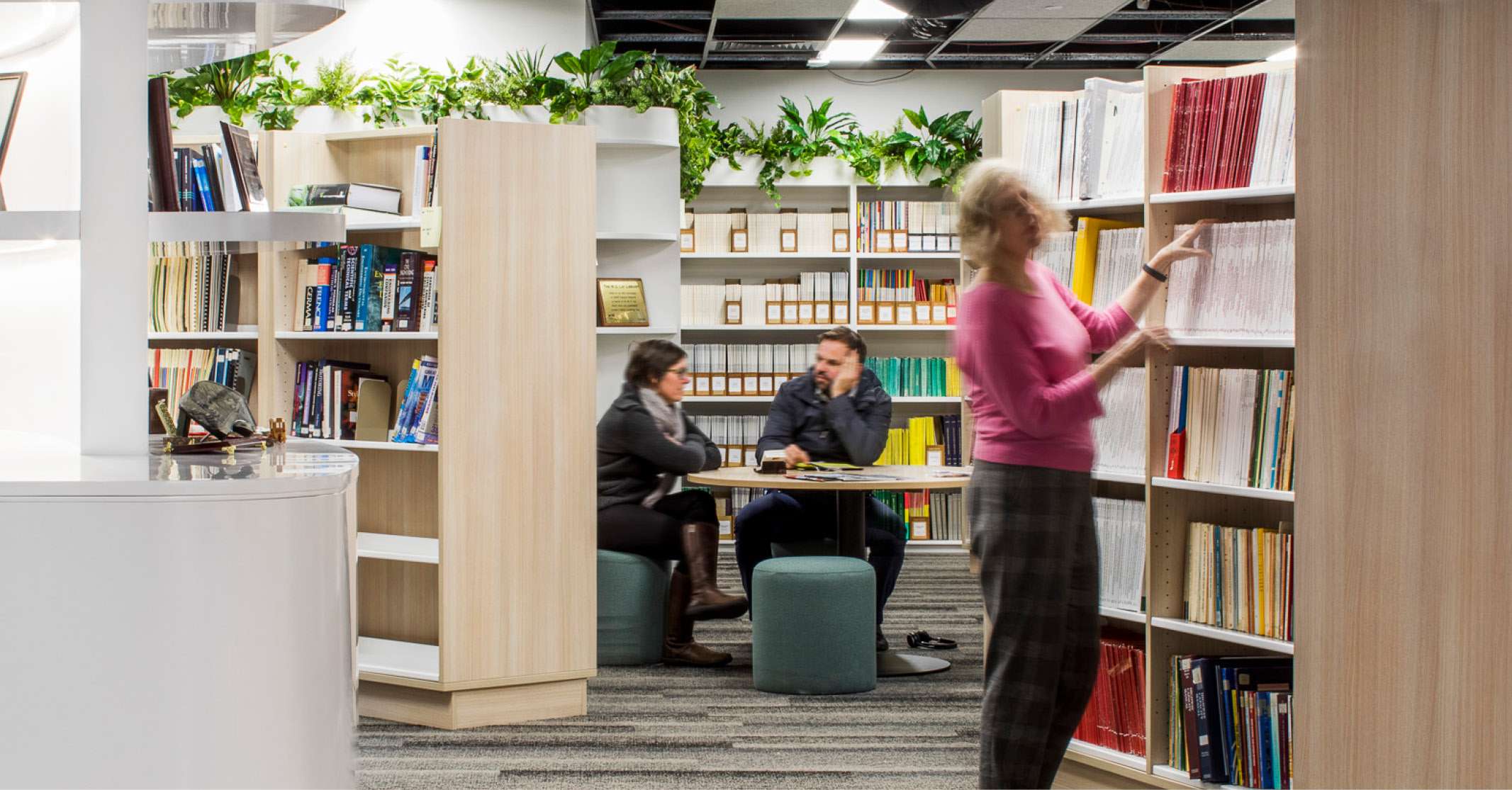 An open meeting space designed with workplace culture