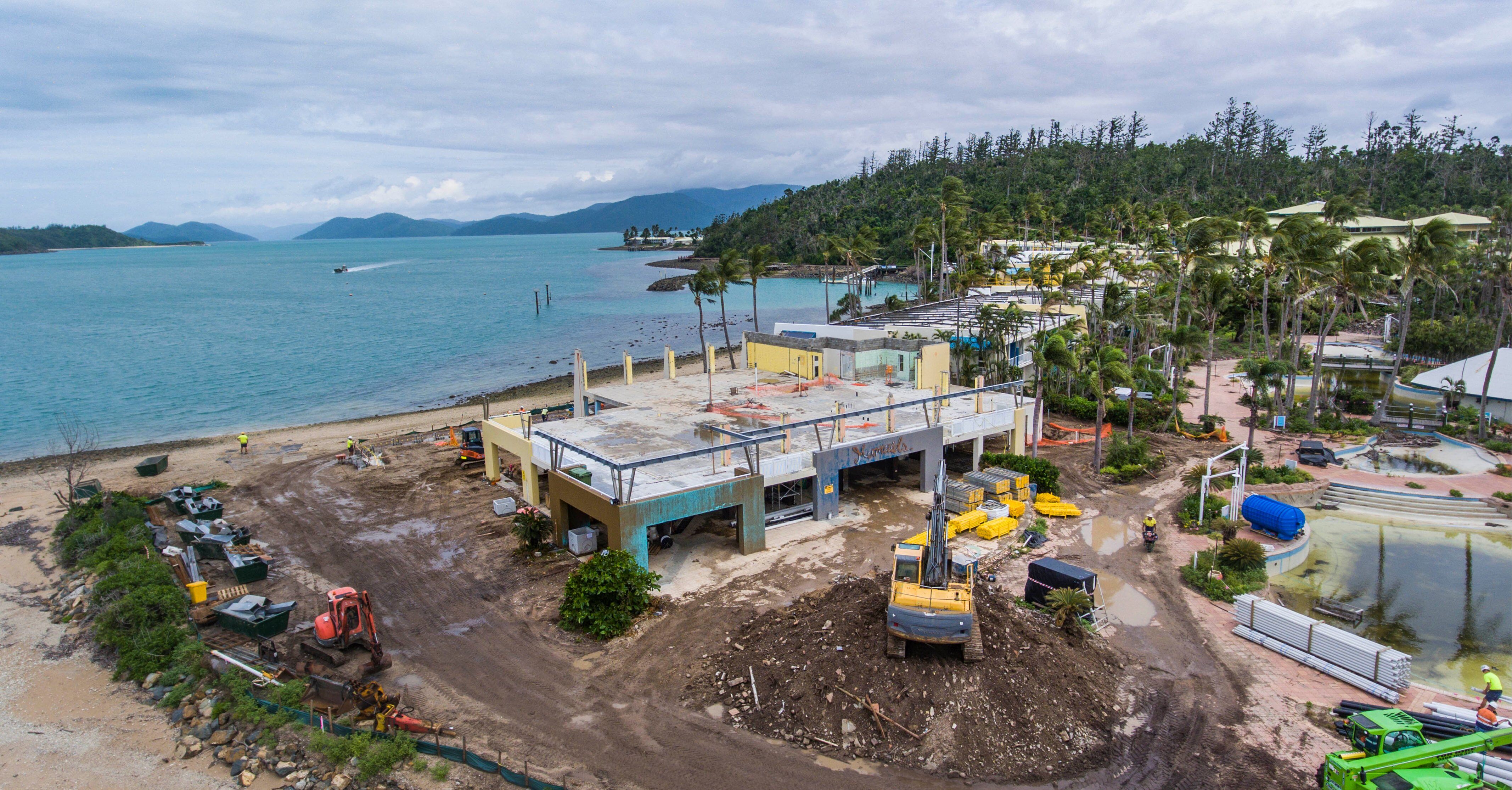Daydream Island resort under construction