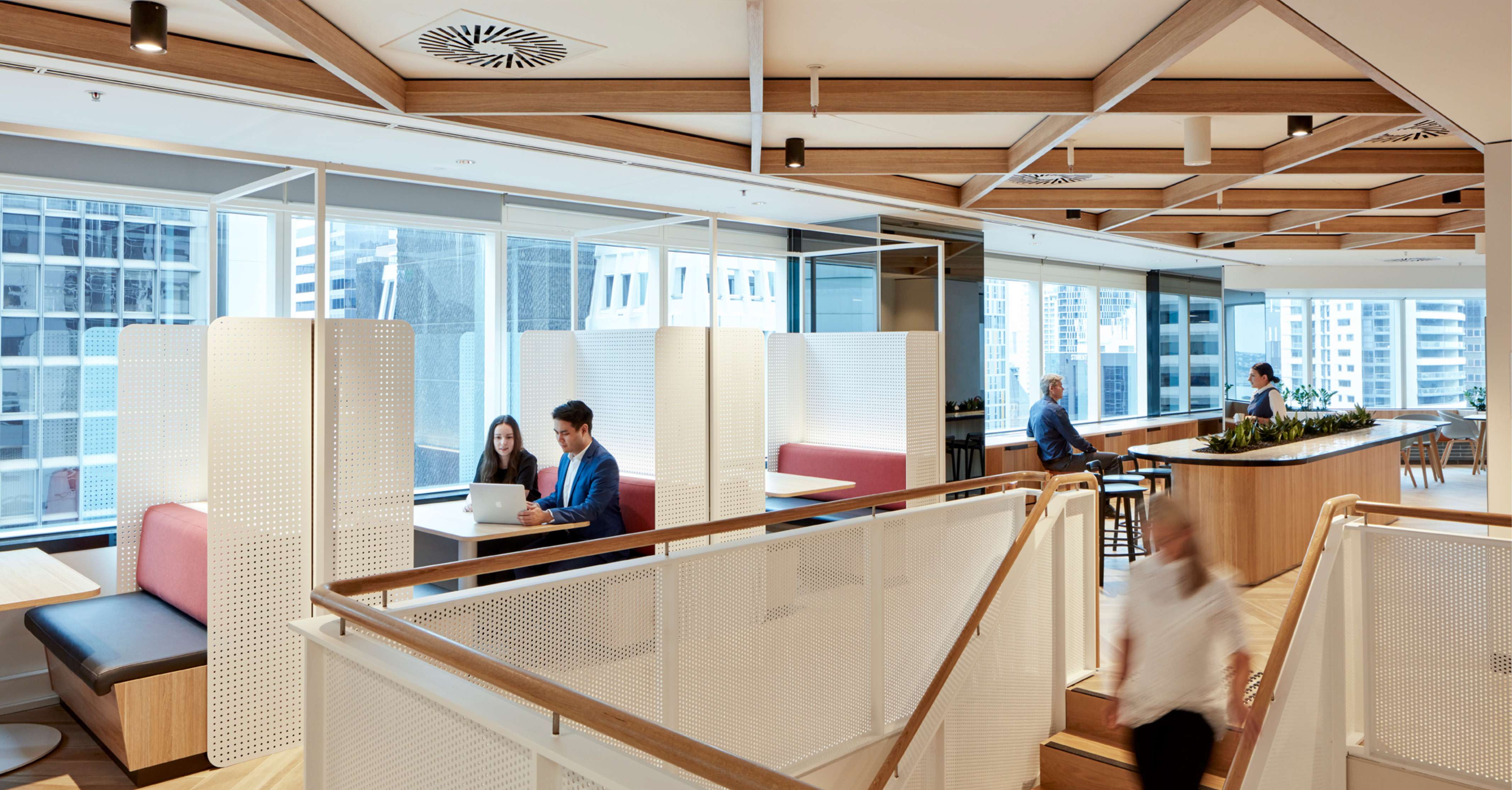 an outdated office design