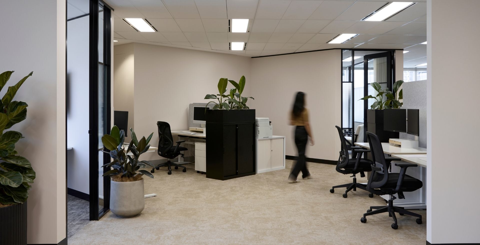 Open floorplan workspace