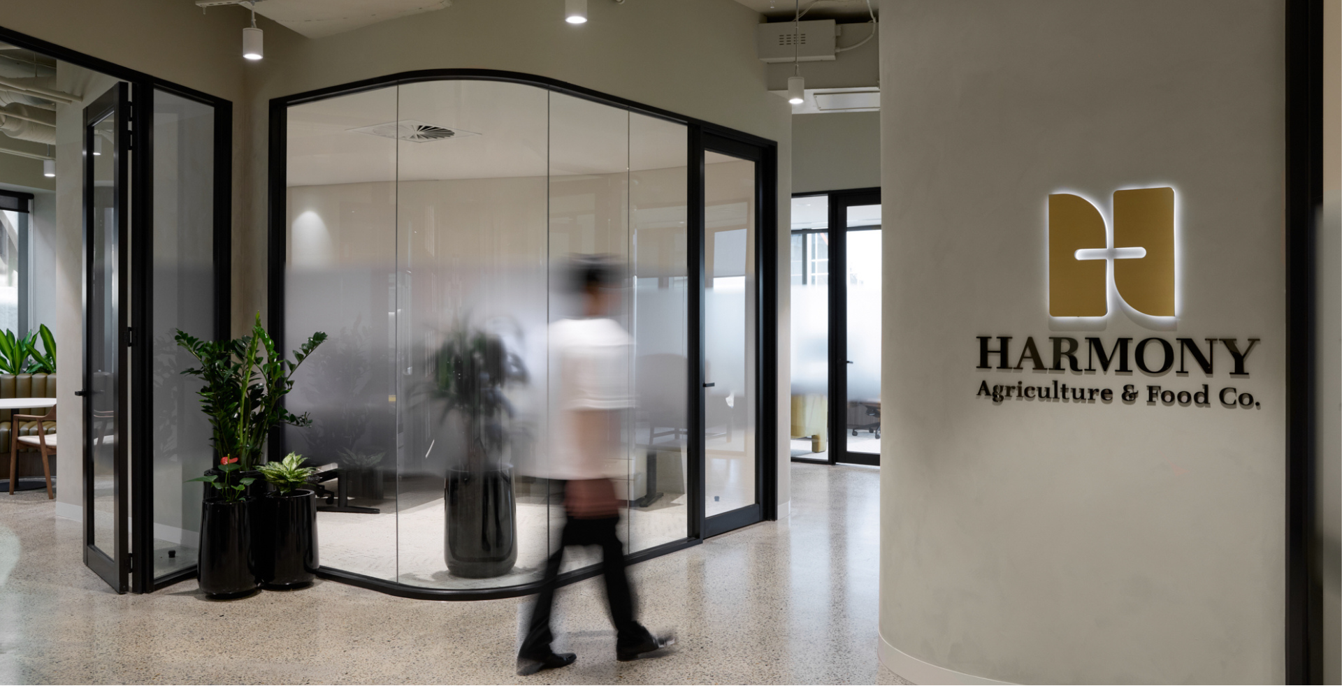 Prestigious interior design and office fitout for Harmony Agriculture and Food CO.
