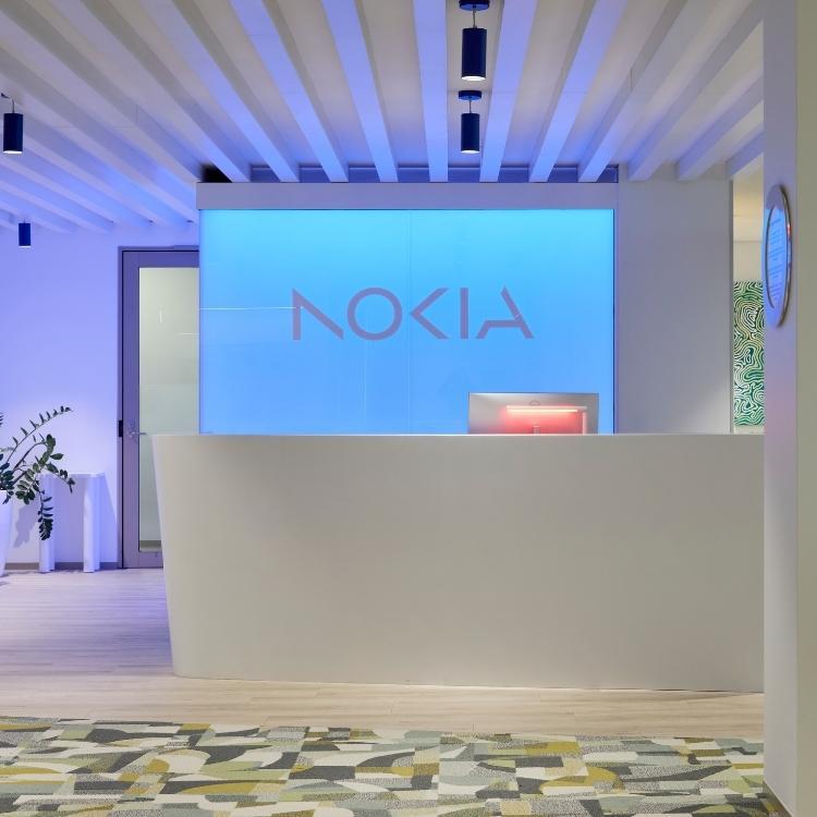 Reception LED feature wall