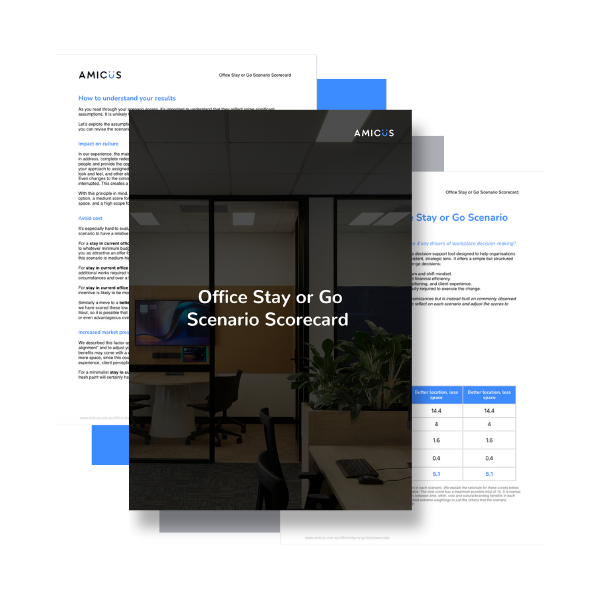 Office Stay or Go Scenario Scorecard Report