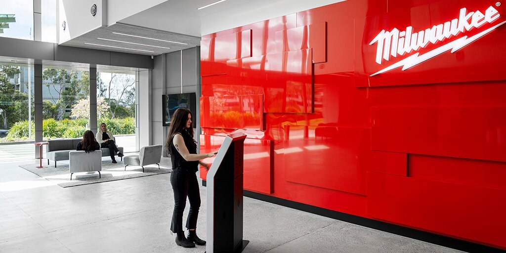 Milwaukee Tools' new headquarters, showcasing modern architecture and innovative design elements.