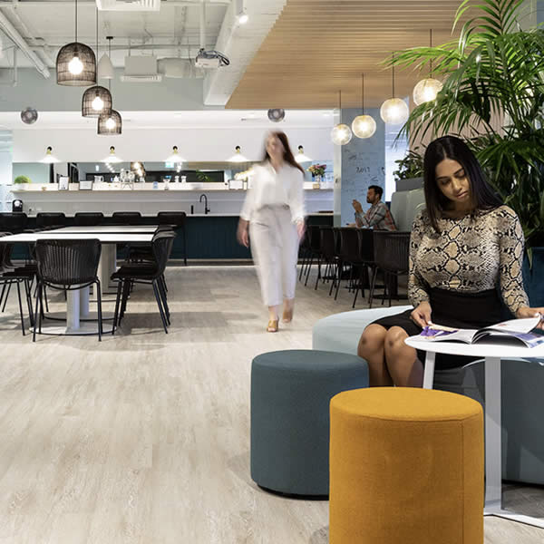 inside a commercial office fitout