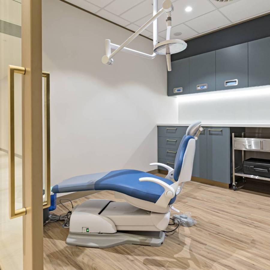 treatment room in a dental clinic