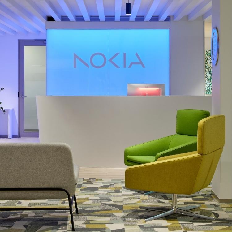 Nokia Office reception area design