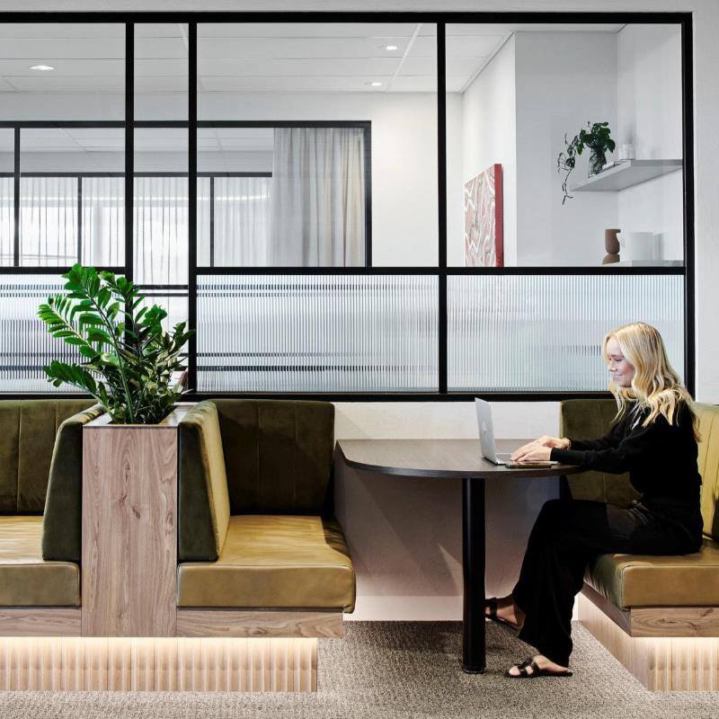 office interior designer at work