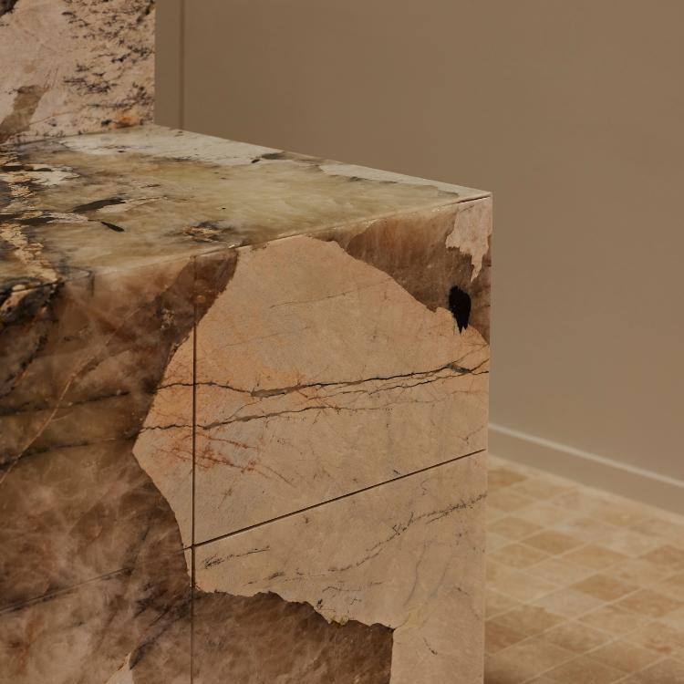 jardan showroom fitout marble bench