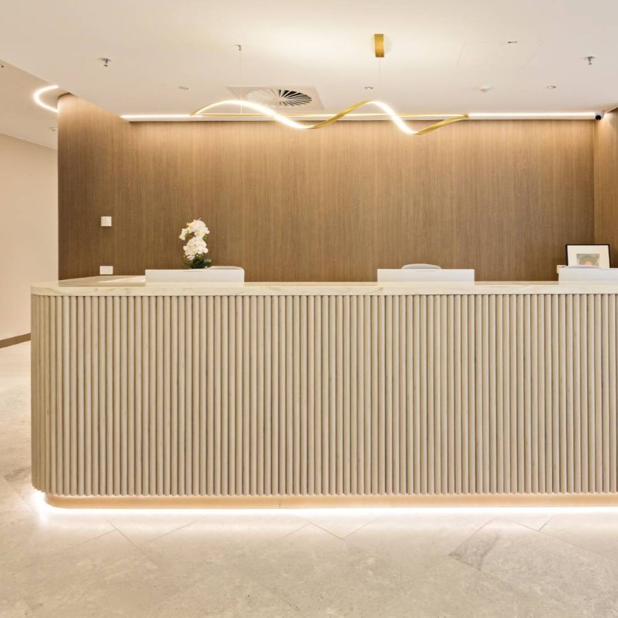 melbourne medical clinic reception area