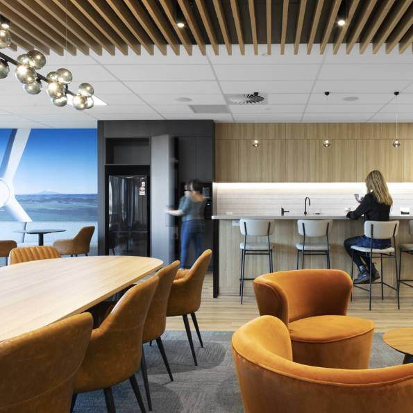 a modern office design