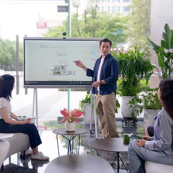 technology in a small meeting room