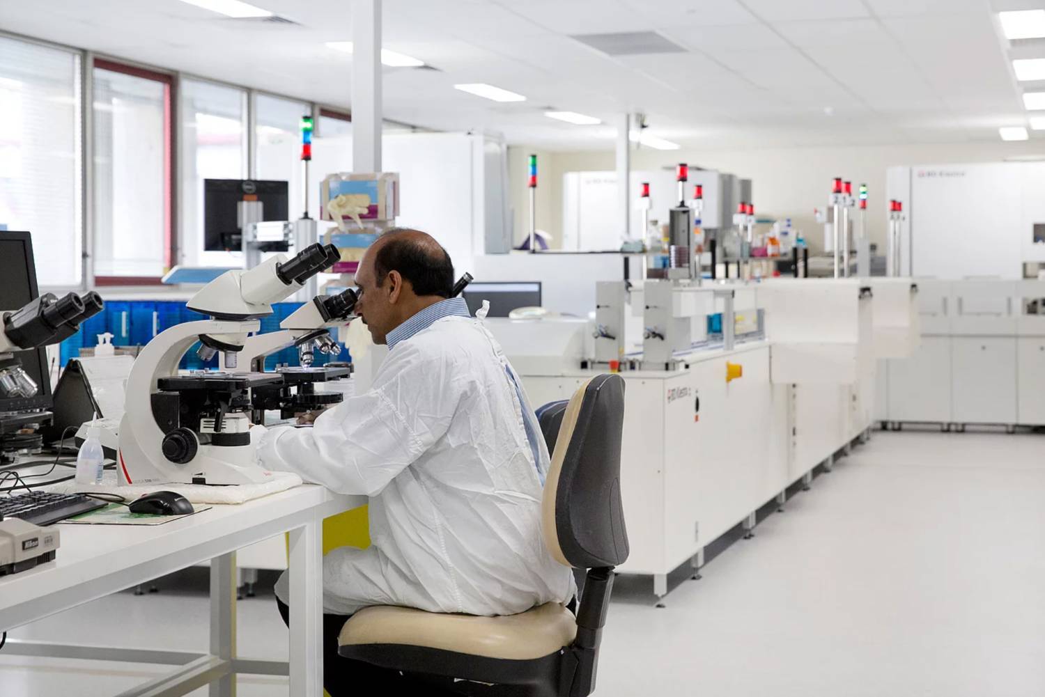 inside a pathology lab fitout in Sydney