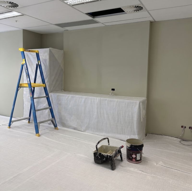 work in progress in an office refurbishment