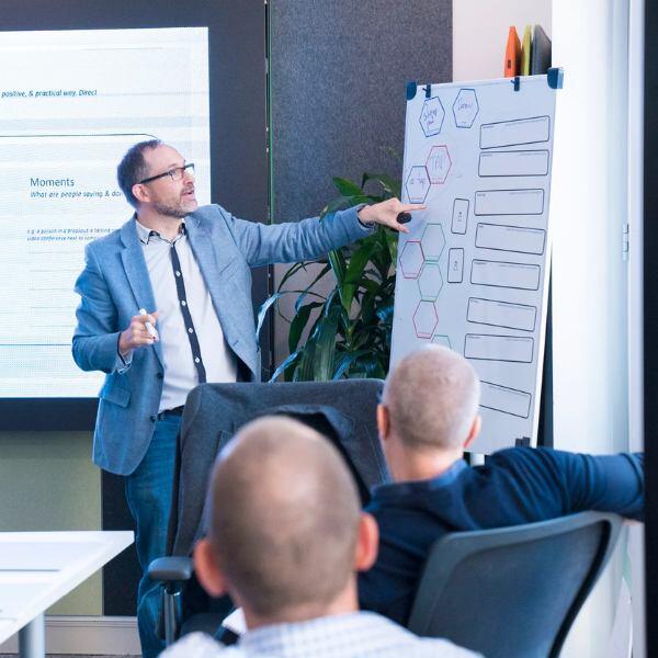 a workplace strategist in an office
